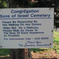 CONGRAGATIONSONS OF ISREAL CEMETERY SIGN